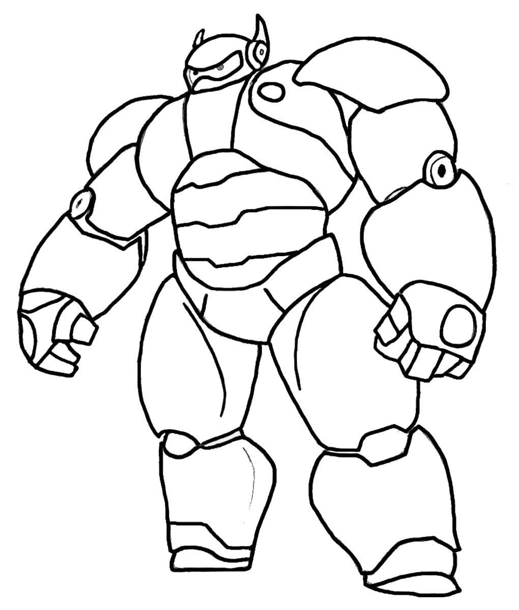 1020x1200 Big Hero 6 Coloring Pages Birthday Printable