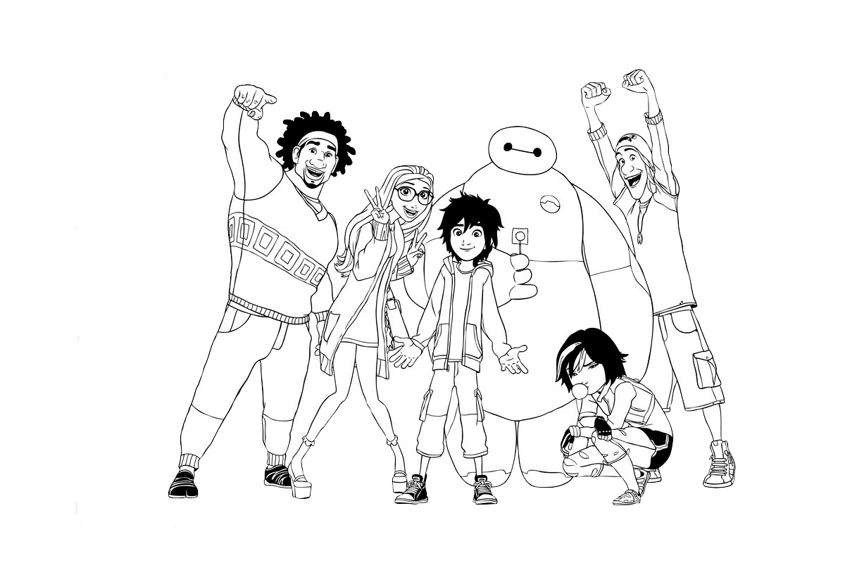 1200x820 Big Hero 6 Coloring Pages