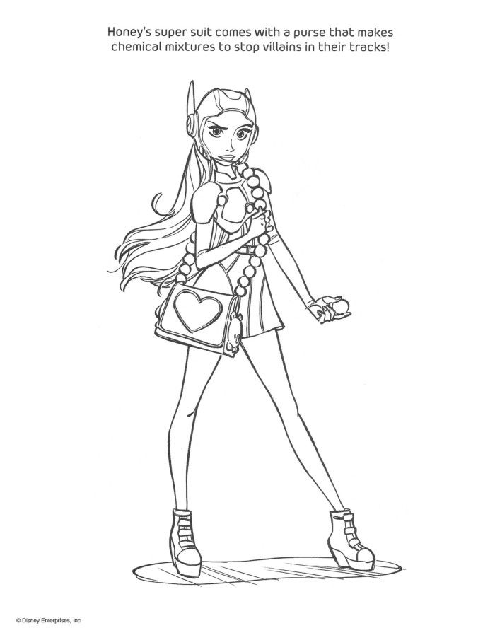 700x905 Big Hero 6 Coloring Pages And Activity Sheets