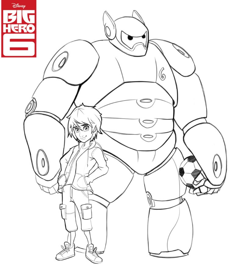 757x880 Disney's Big Hero 6 Coloring Pages