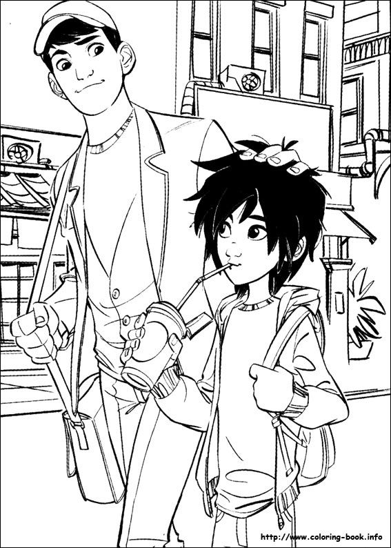 567x794 41 Hiro Coloring Page, Free Printable Super Hero High Coloring