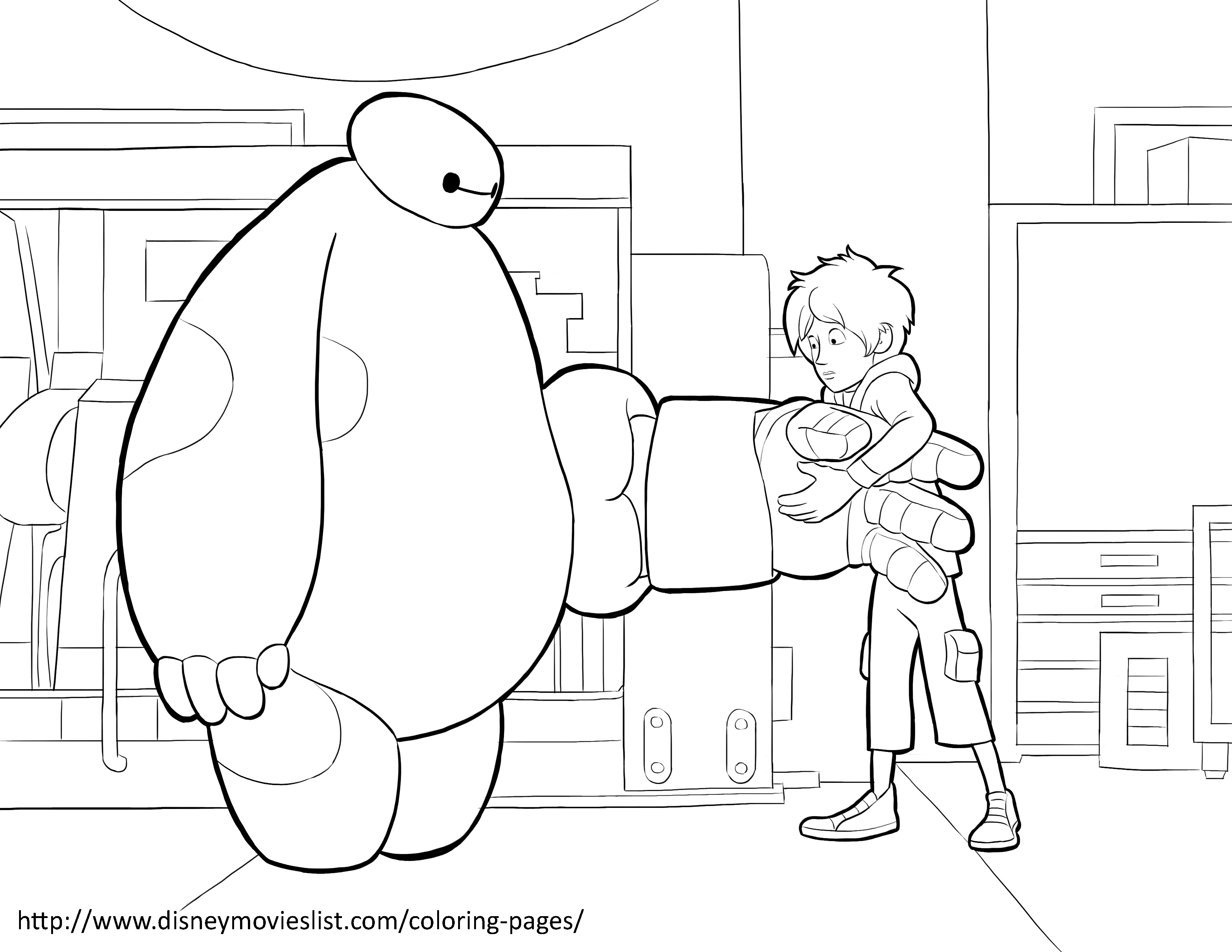 3300x2550 Baymax Is Trying To Fit Baymax With New Armor! Free Coloring Sheet