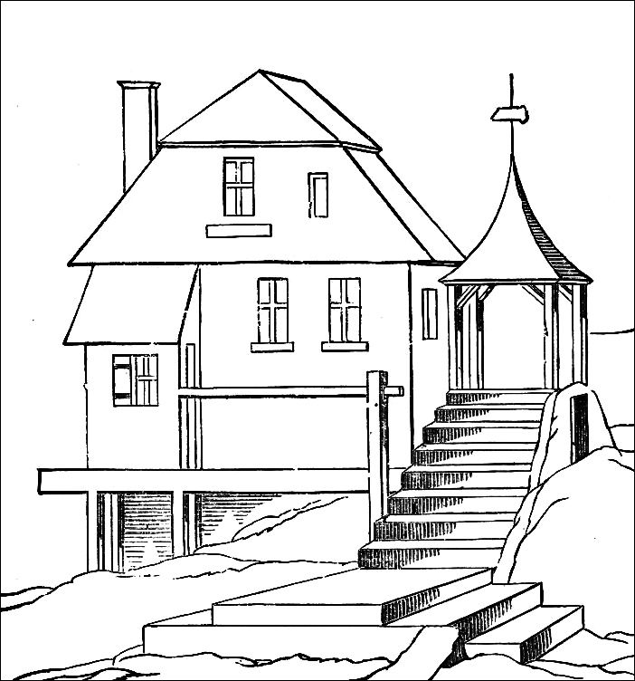 Big House Coloring Pages
