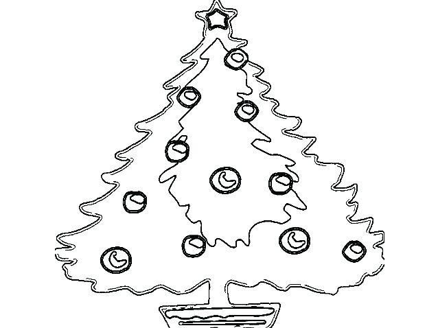 638x478 Christmas Tree Coloring Pages Kitty Standing In Front Of Big Tree