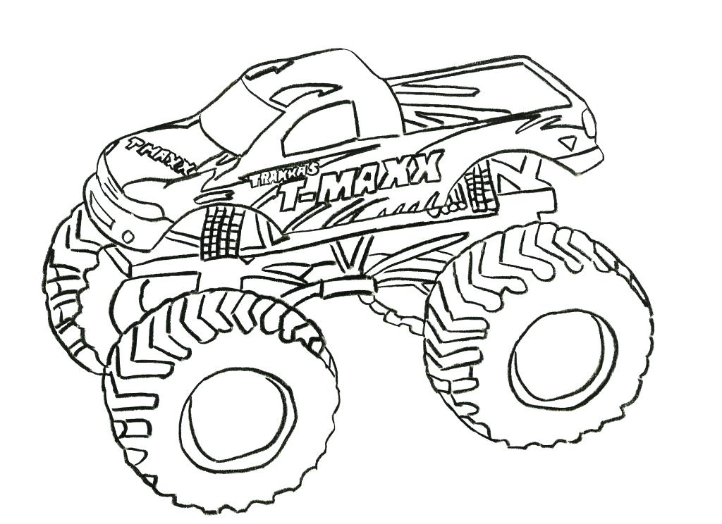 1024x744 Big Monster Truck Coloring Pages As Well As Big Monster Truck