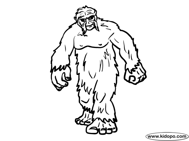 Bigfoot Coloring Pages