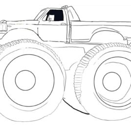 268x268 Bigfoot Monster Truck Coloring Page Archives