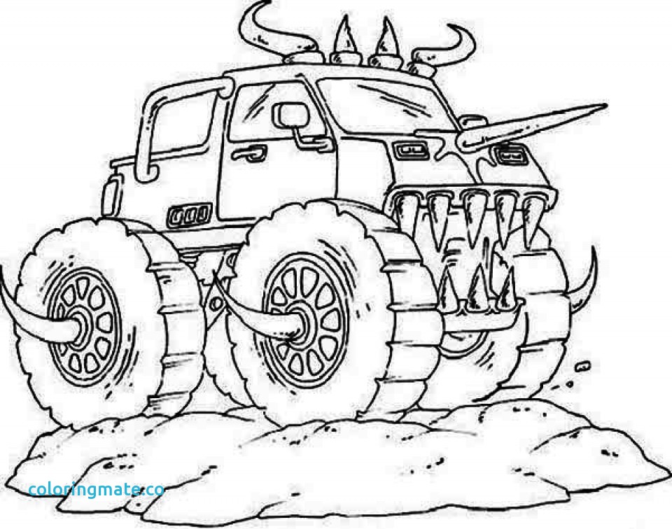 960x756 Monster Truck Coloring Page Awesome 81 Monster Truck Coloring