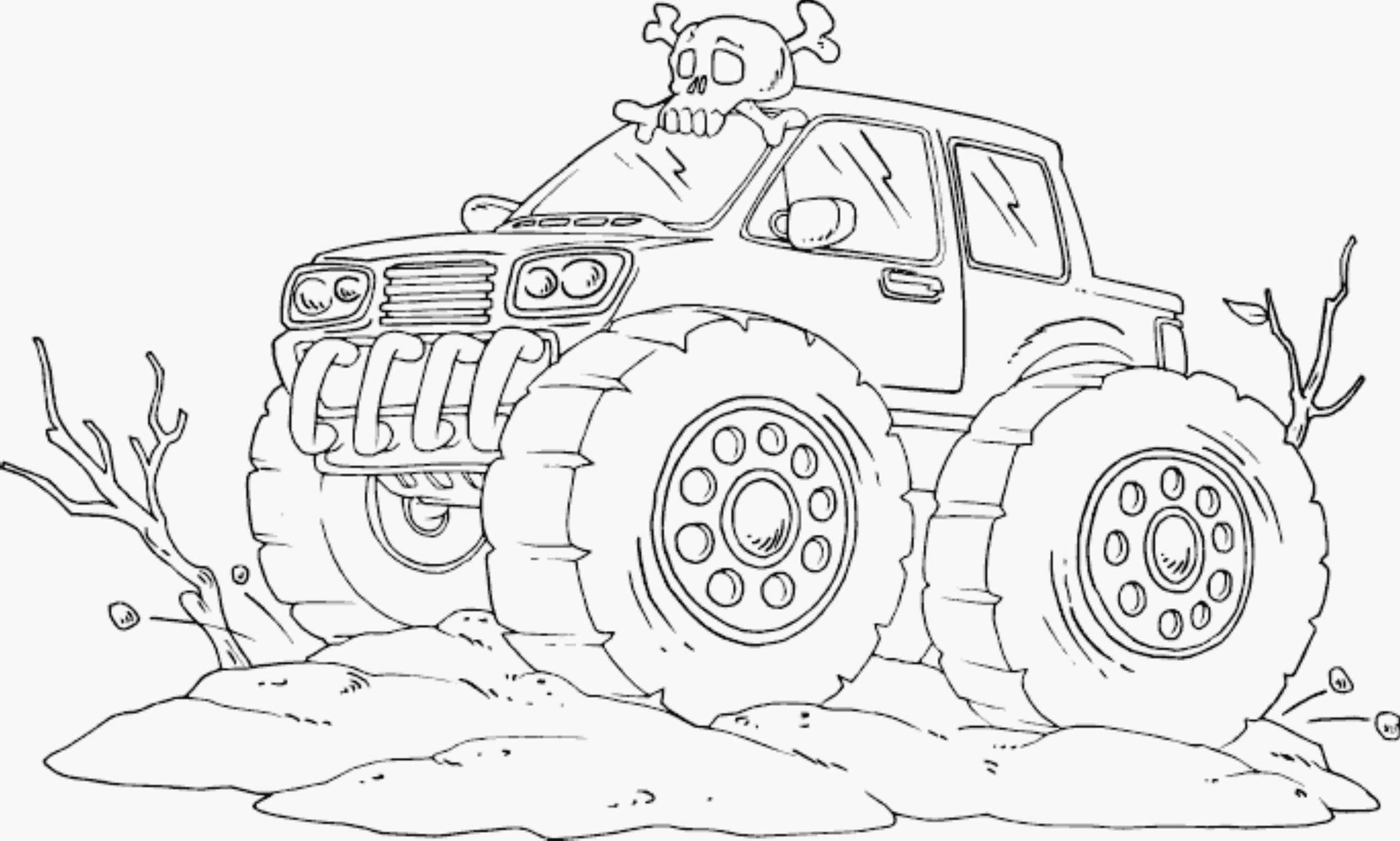 2551x1532 Bigfoot Monster Truck Coloring Pages