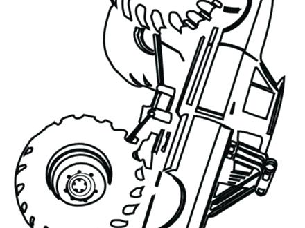 440x330 Bigfoot Coloring Pages Monster Truck Coloring Page Free Coloring