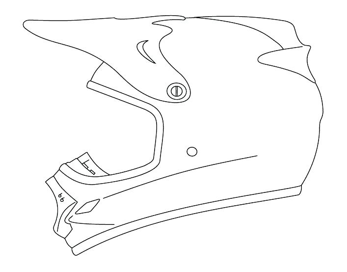 707x554 Bike Helmet Coloring Page (9 Images)
