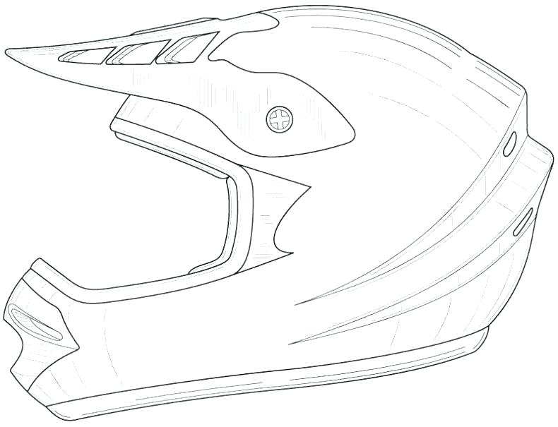 790x605 Dirt Bike Coloring Pa Nice Bike Helmet Coloring Page