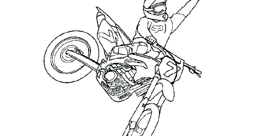 860x450 Dirtbike Coloring Pages Bike Helmet Coloring Page Bike Helmet