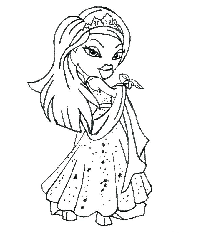 700x800 Bratz Coloring Sheets Coloring Pages Bikini Bratz Coloring Pages
