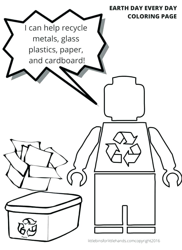 745x1024 Recycling Coloring Pages Mala Recycle Bin Colouring Pages