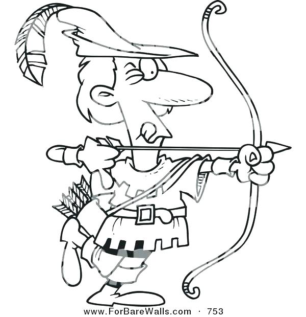 600x620 Robin Hood Coloring Page Impair.co