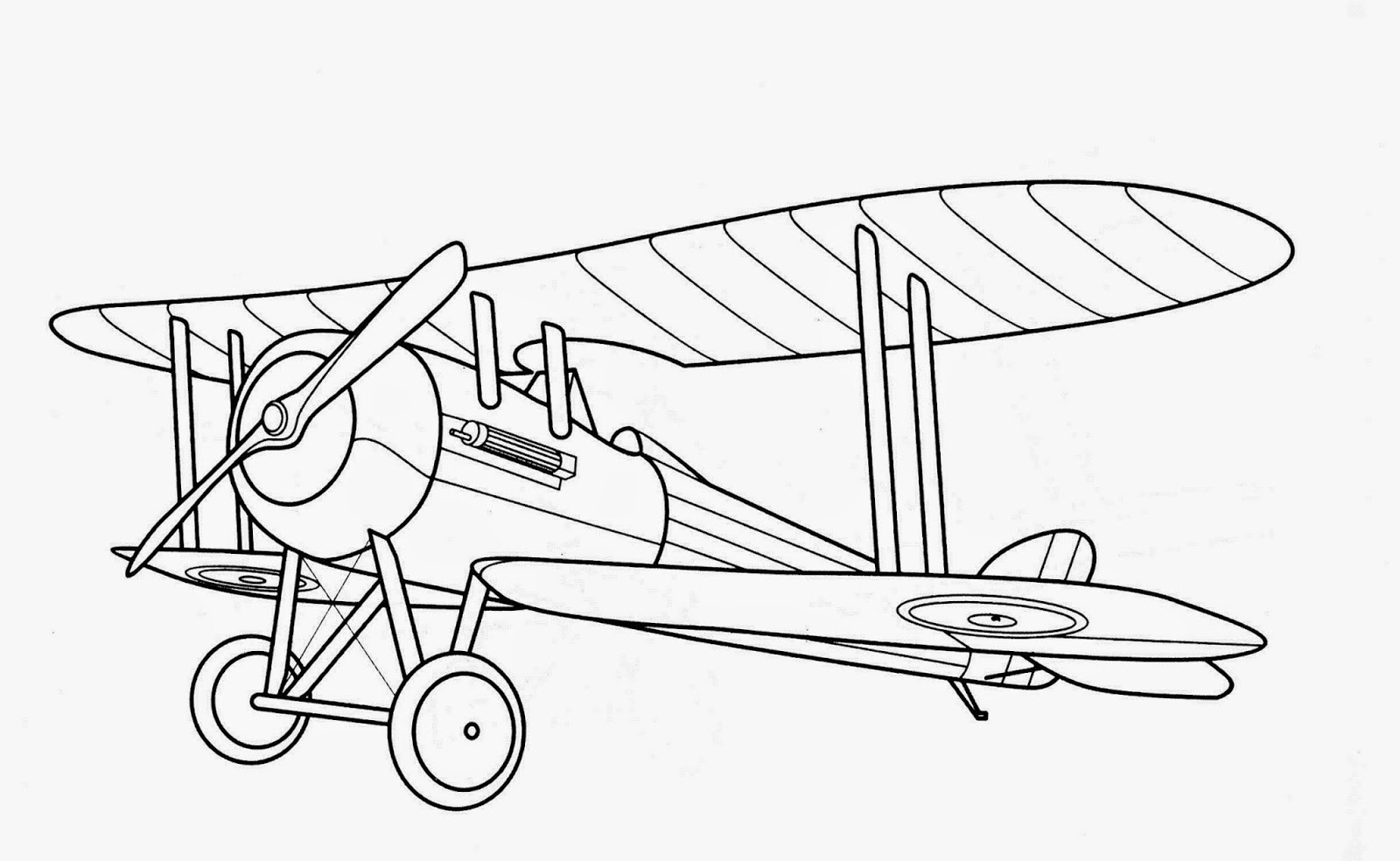 Biplane Coloring Pages