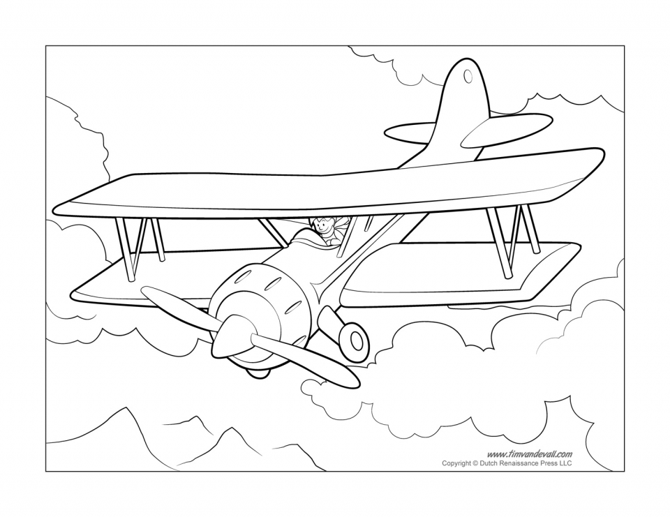 960x741 Get This Airplane Coloring Pages Free Printable 9881 !