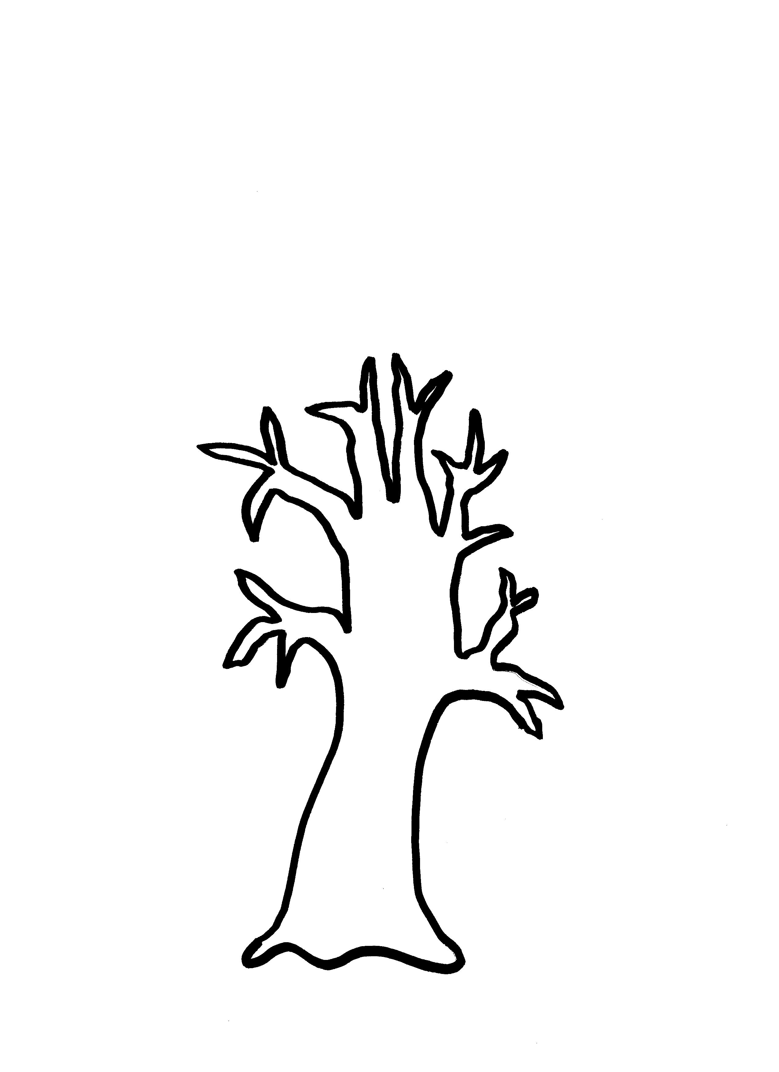 2550x3510 Bare Tree Coloring Page Clipart Panda