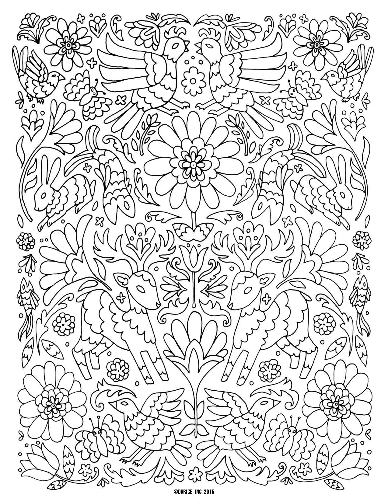 1275x1650 Free Adult Coloring Pages Birds Free Coloring Sheets
