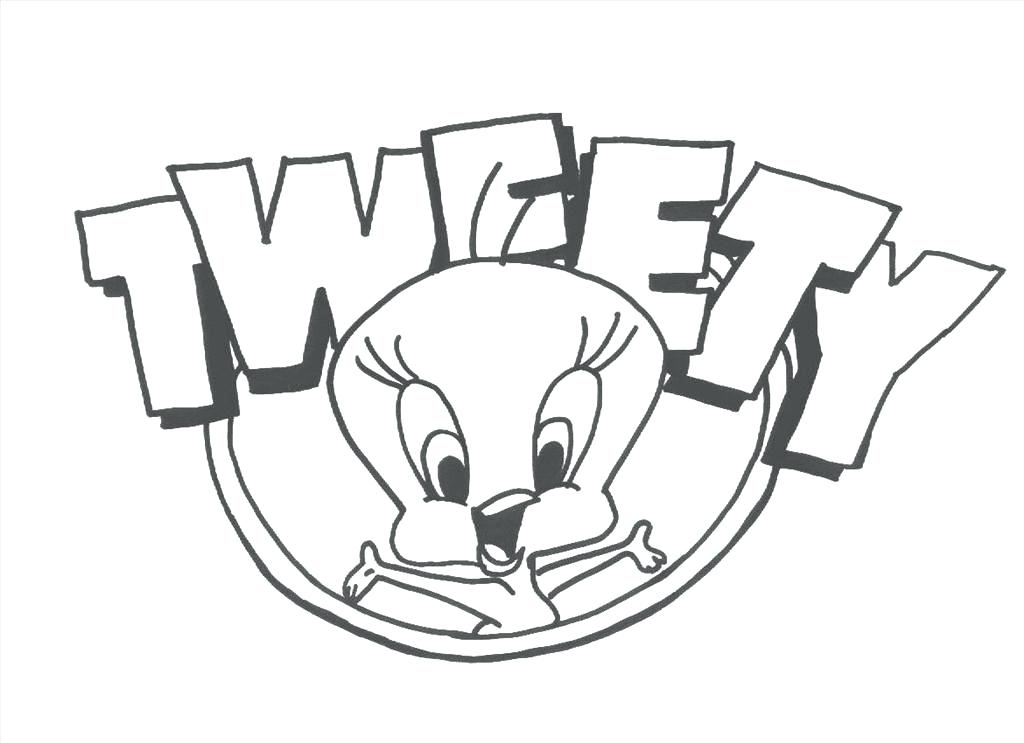 1024x743 Simple Bird Coloring Pages Tunes Cartoons Free Tunes Bird Coloring