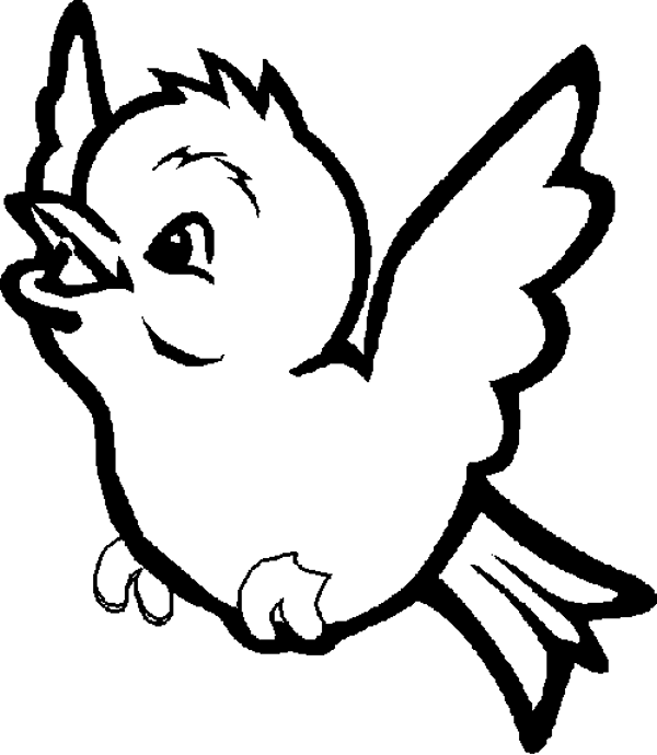 600x690 Coloring Book Birds Simple Decoration Birds Coloring Pages Bird