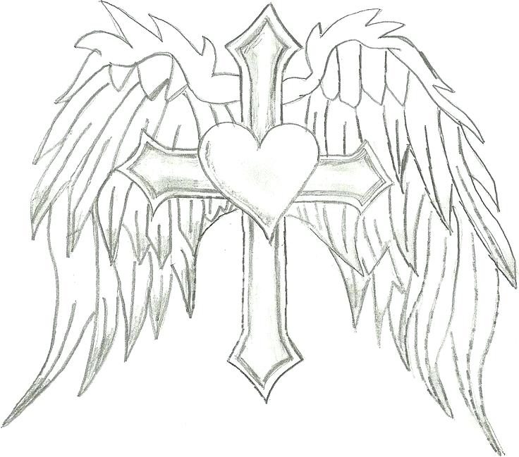 736x649 Angel Wings Coloring Pages Angel Wings Coloring Page New Hearts