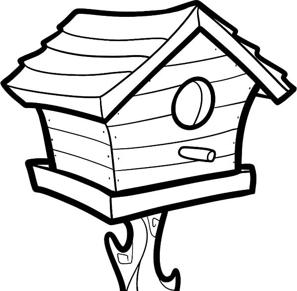 600x587 Big Bird House Coloring Pages Best Place To Color