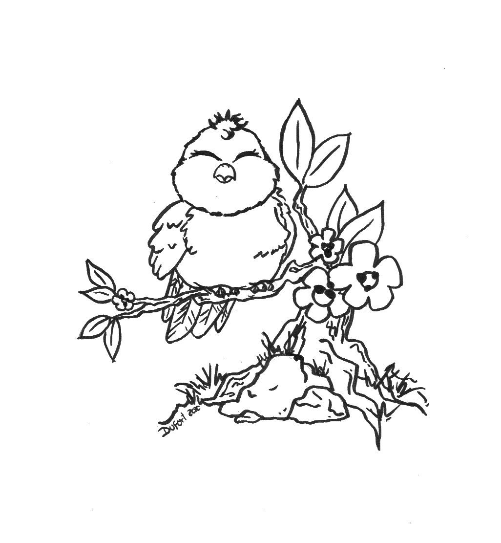 1026x1111 Best Of Flower And Bird Coloring Pages Collection Printable