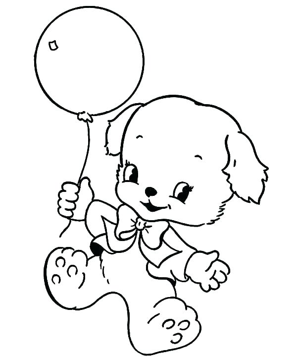 Birthday Balloon Coloring Pages