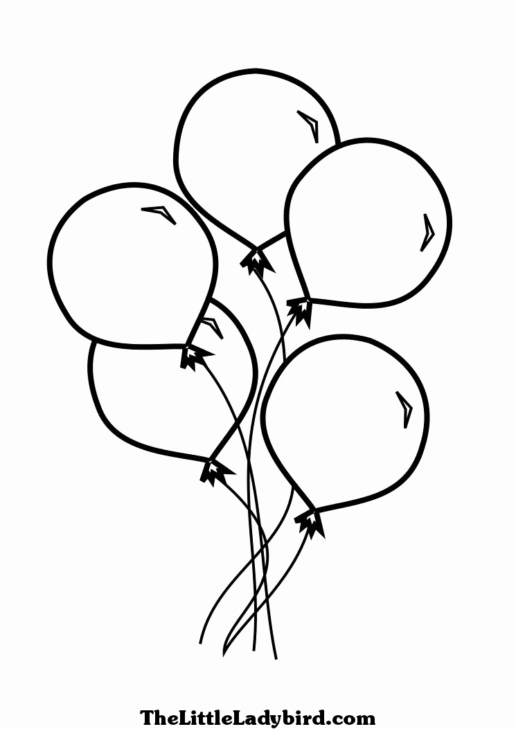 745x1053 Balloons Coloring Pages To Print Photograph Free Birthday Balloon