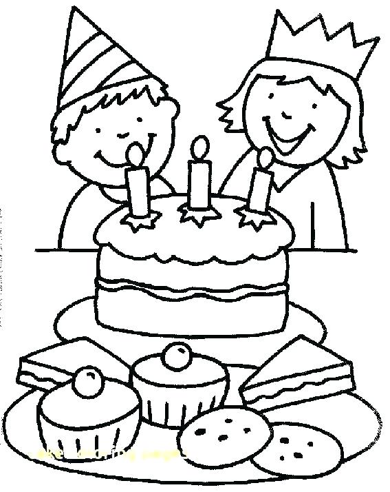 567x714 Coloring Page Birthday Cake Coloring Page Birthday Cake Birthday