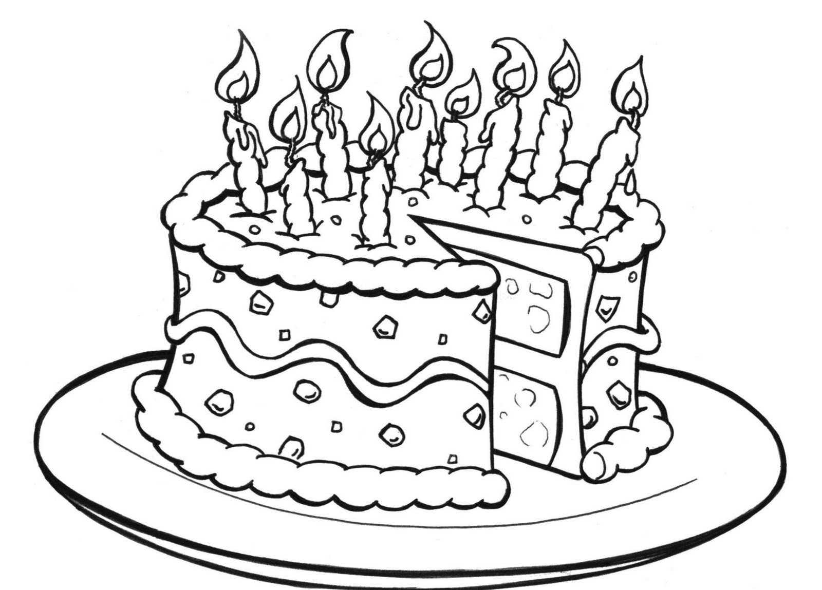 1600x1149 Printable Birthday Color Pages Leversetdujourfo Free Coloring