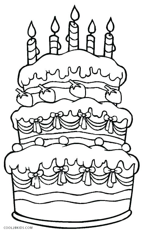 469x762 Coloring Coloring Page Of Birthday Cake Tiered Pages To Print