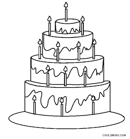 524x560 Free Printable Birthday Cake Coloring Pages For Kids Cool2bkids
