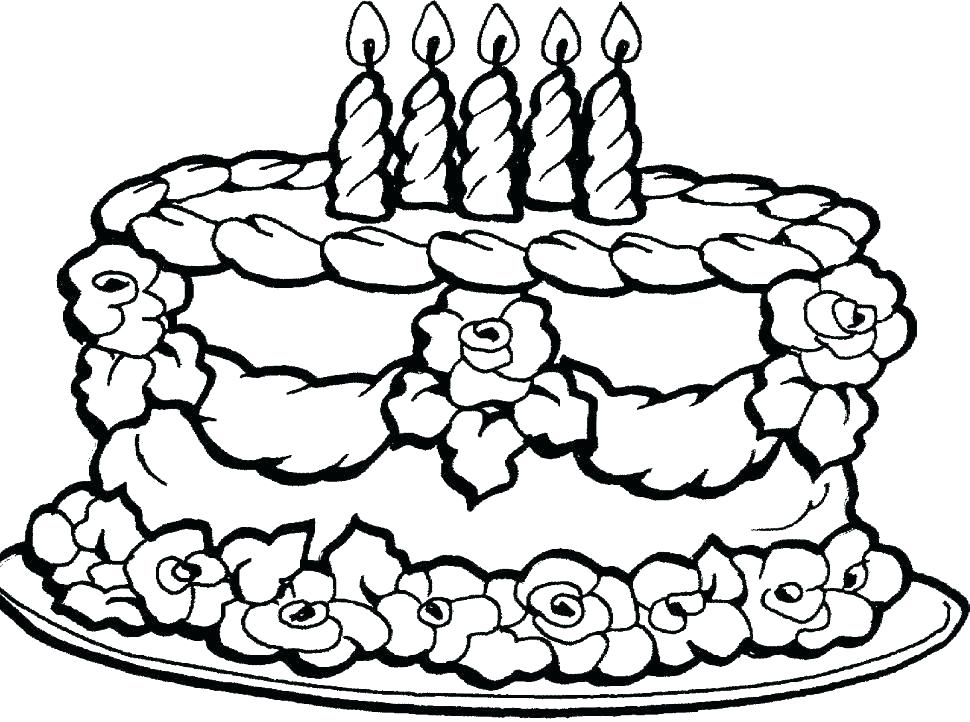 970x722 Wedding Cake Coloring Pages Birthday Cake Coloring Pages Printable