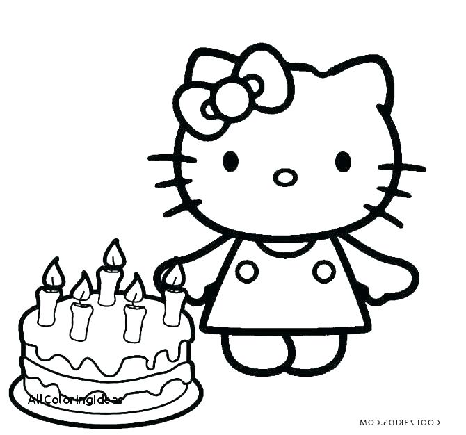 670x626 Coloring Birthday Cake