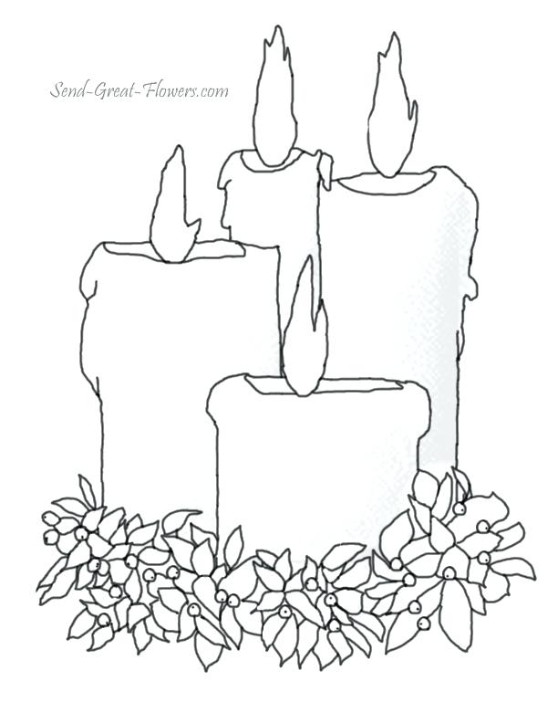 612x792 Candle Coloring Page Candles Coloring Page Printable Birthday