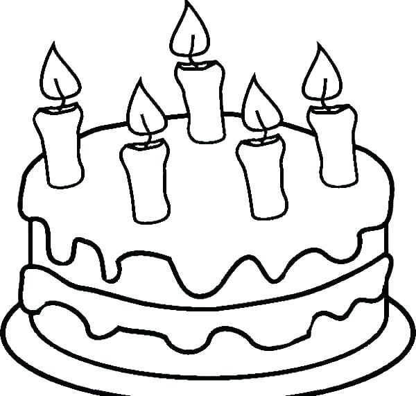 600x571 Candle Coloring Page Coloring Page Cake Cupcake Cupcake Coloring