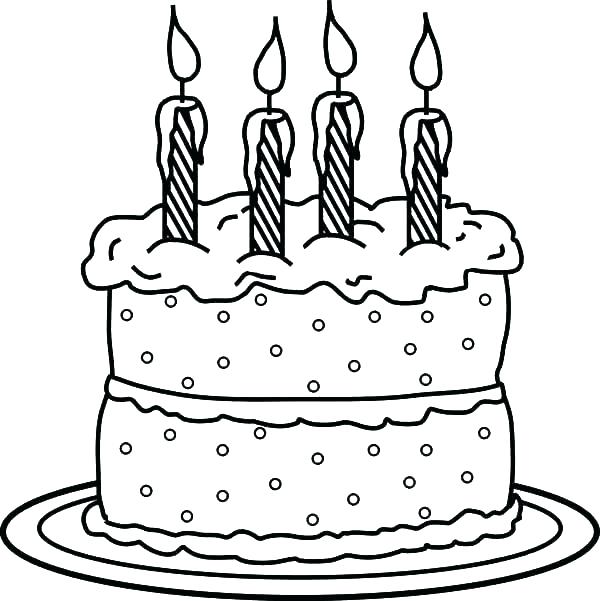 600x601 Candle Coloring Pages Candle Coloring Pages Birthday Candle