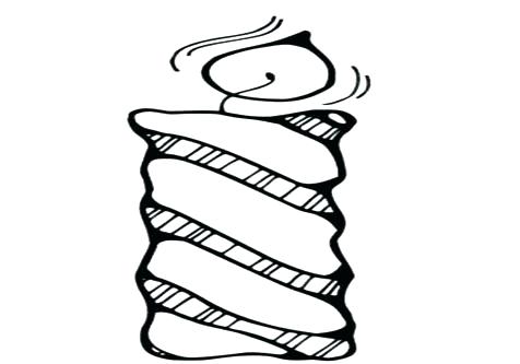 476x333 Birthday Candle Coloring Page Candle Coloring Page Large Size