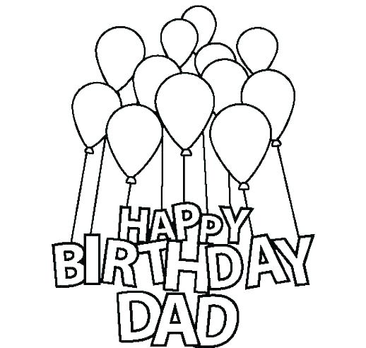 518x492 Birthday Card Coloring Page Happy Birthday Card Coloring Pages