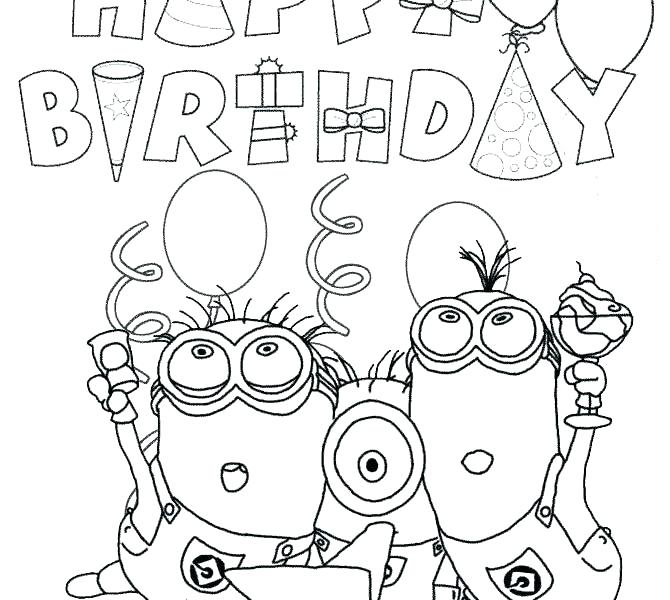 670x600 Birthday Cake Coloring Page With No Candles Printable Coloring