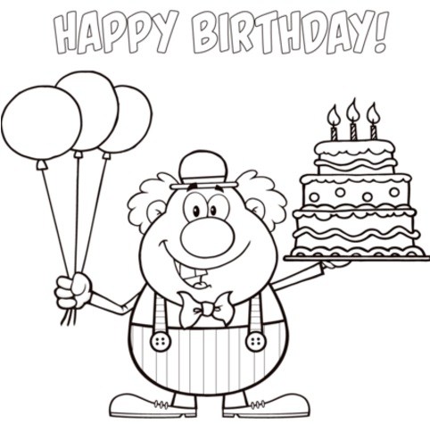 482x475 Happy Birthday Coloring Pages Printable Birthday Hd Images