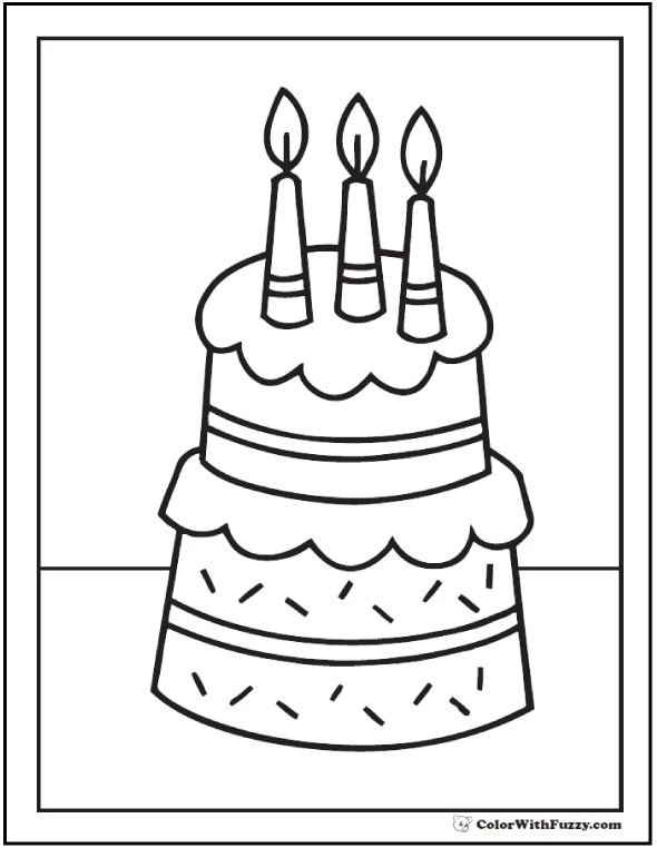 Birthday Coloring Pages For Boys