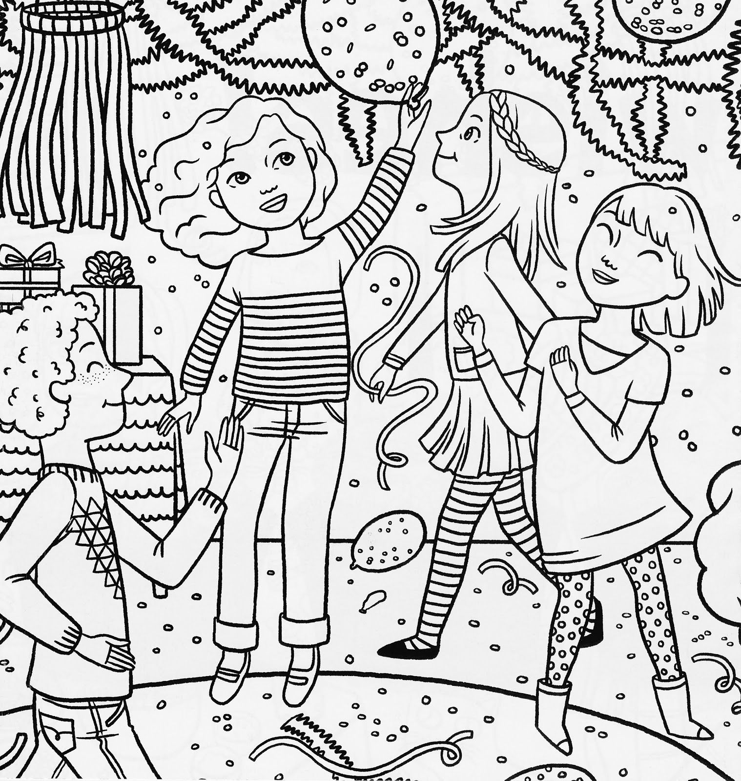 1518x1600 Family Birthday Coloring
