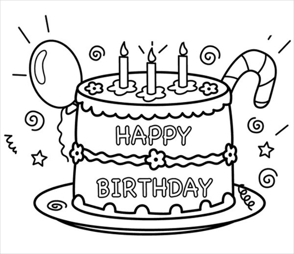 Birthday Coloring Pages To Print