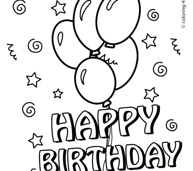 678x600 Free Printable Birthday Coloring Pages Birthday Coloring Pages