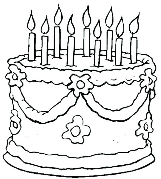 539x599 Printable Birthday Coloring Pages Coloring Pages Happy Birthday