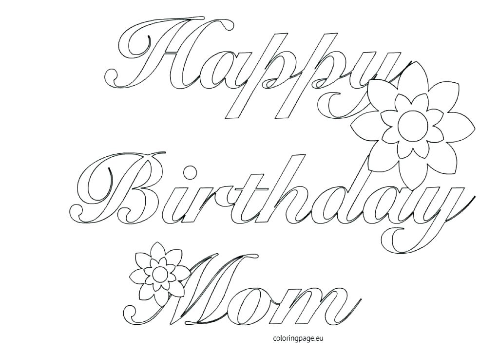 1024x723 Printable Happy Birthday Coloring Pages Happy Birthday Coloring